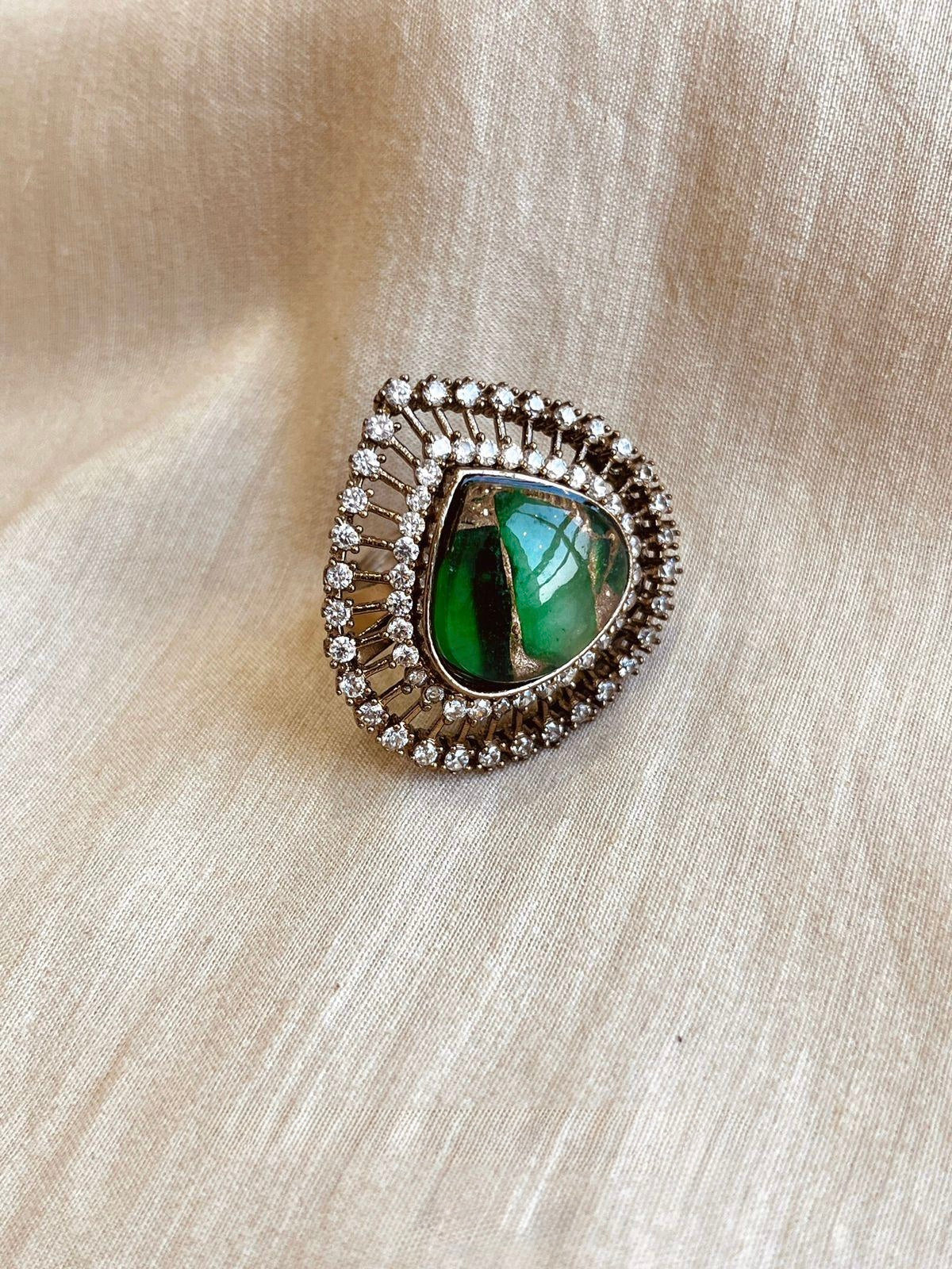 Suzanna Marble Stone Ring