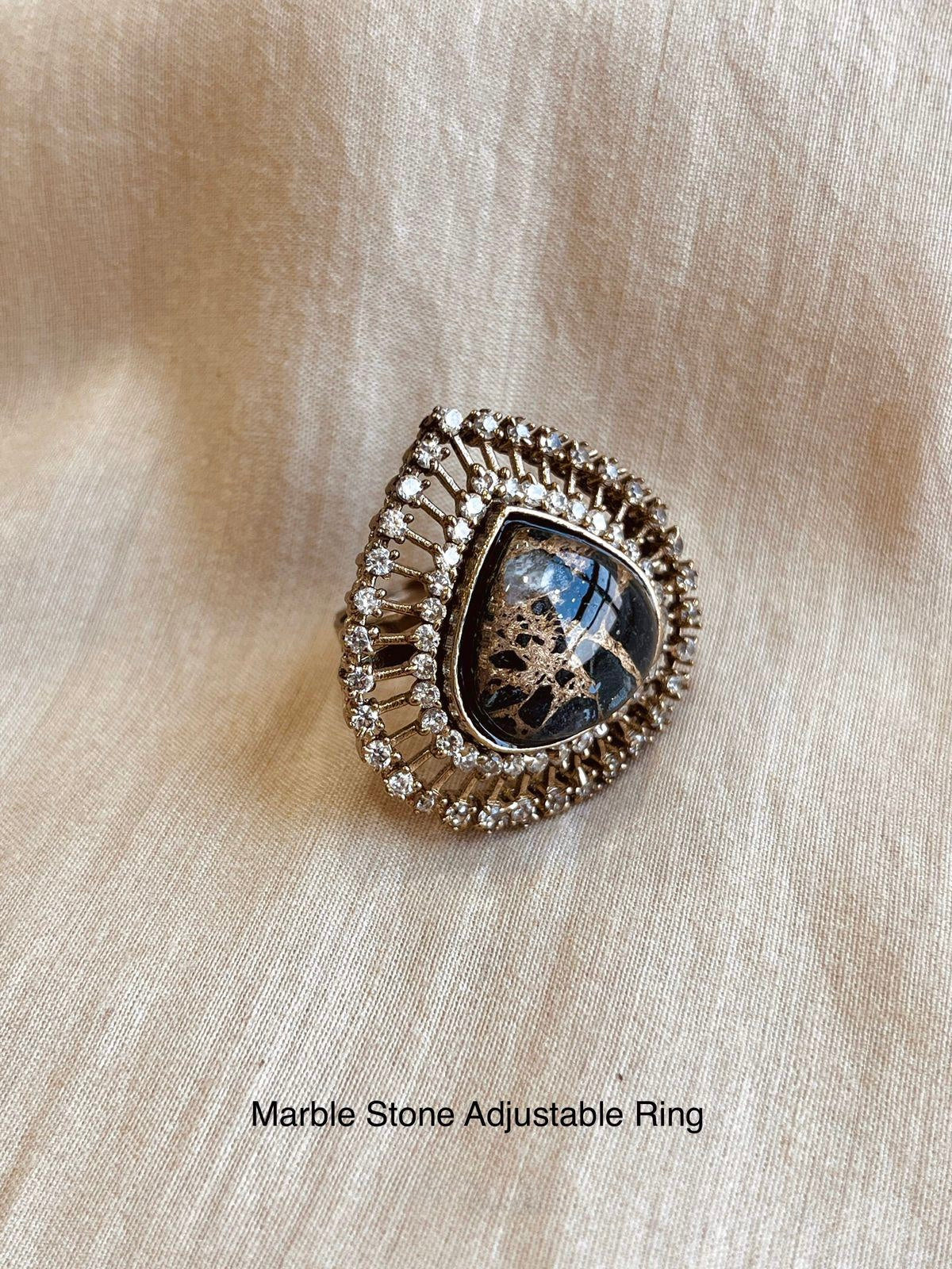 Suzanna Marble Stone Ring