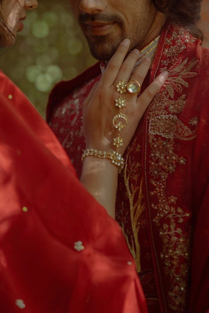 Paachi Kundan Hand Harness