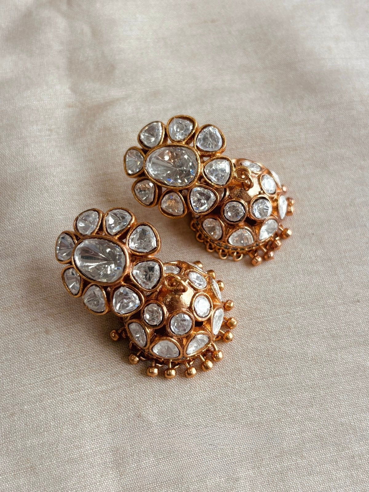 Polki Jhumkas