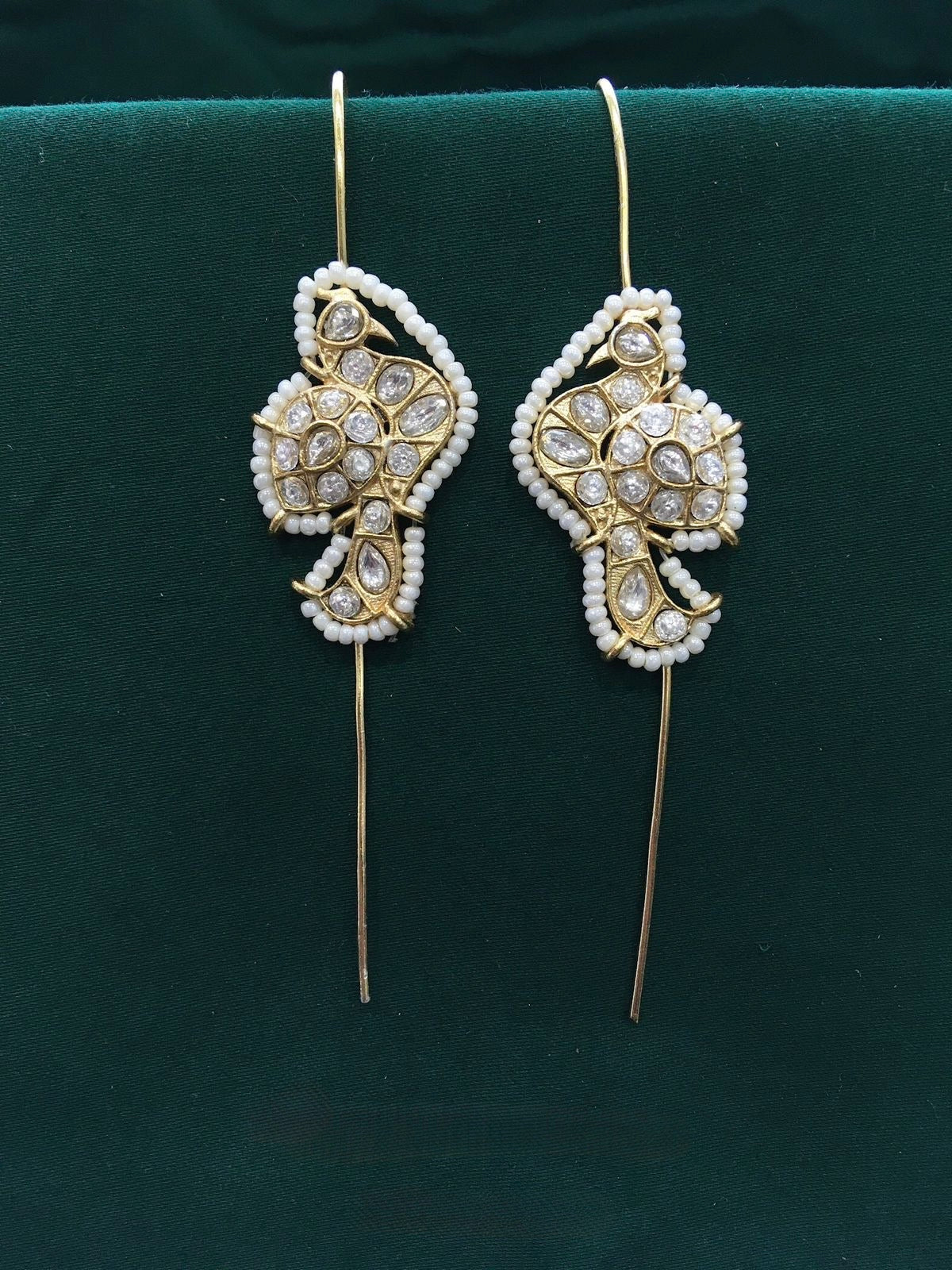 Peacock Cuff Earrings