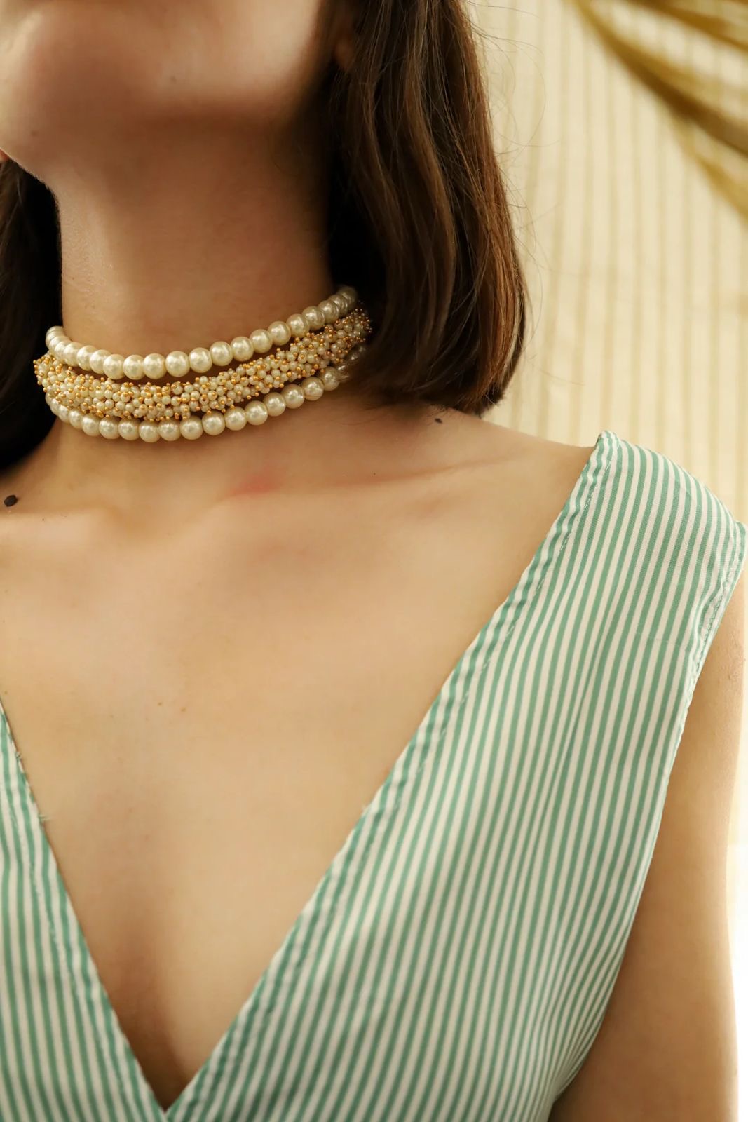 Gautami Pearl Choker Necklace
