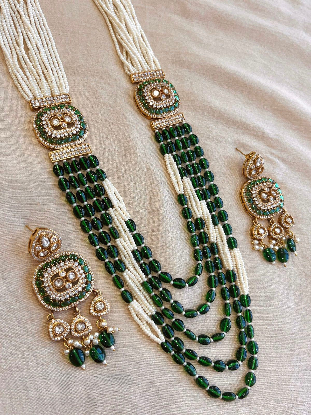Multi Layered Maala Necklace Set