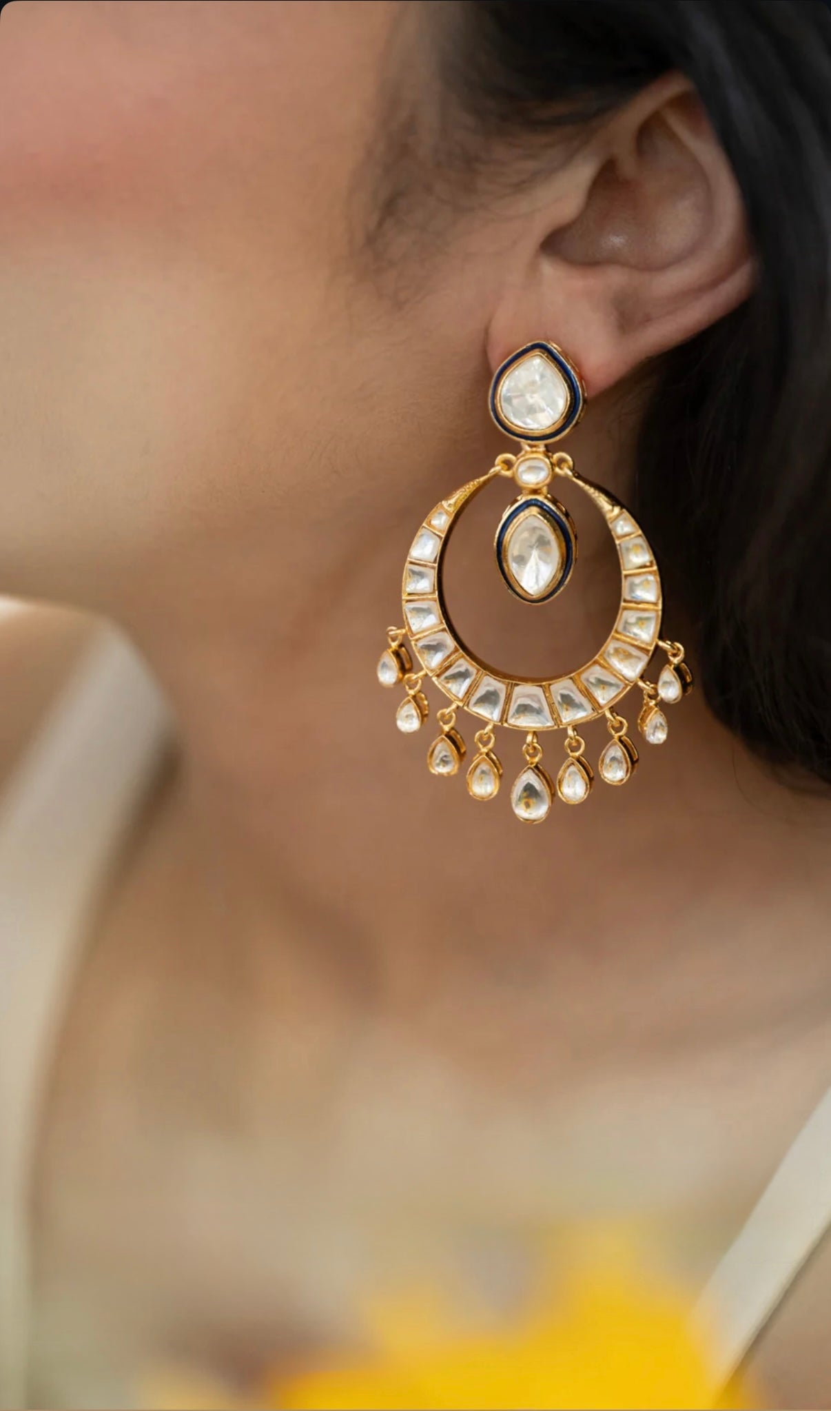 Alia Polki Kundan Earrings