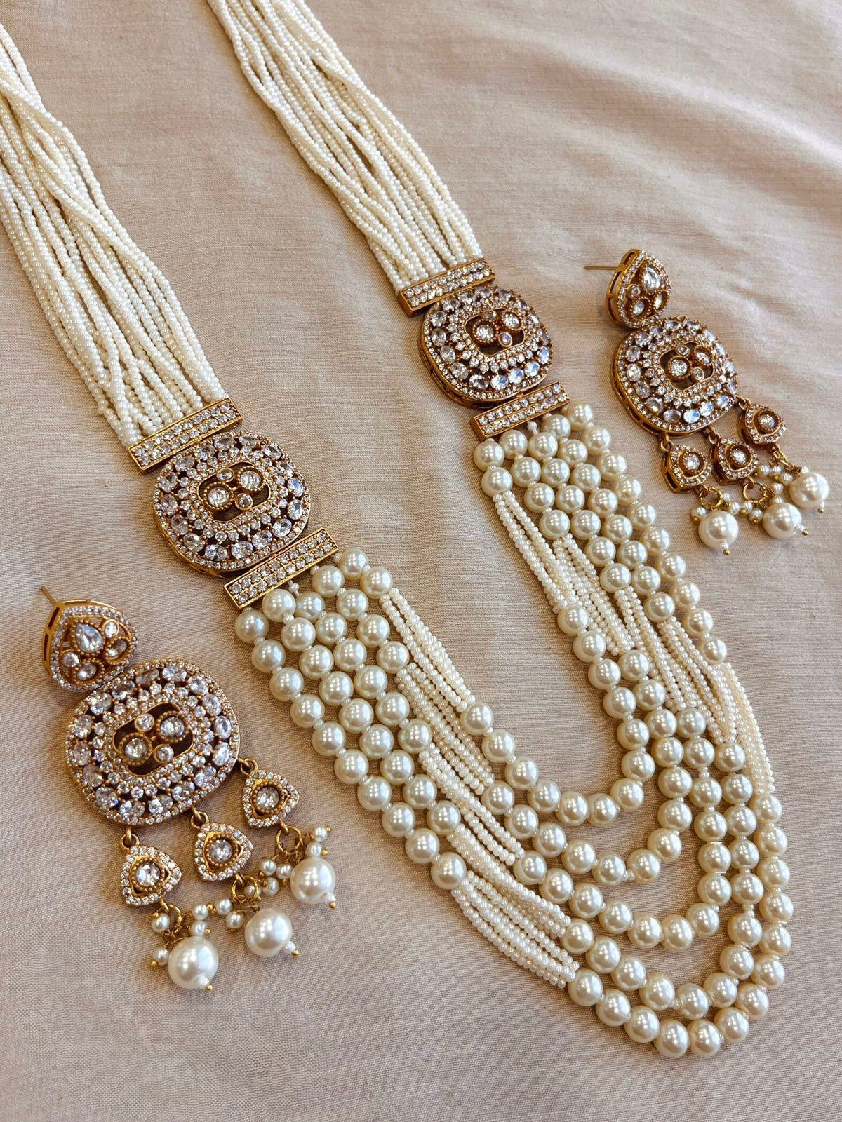 Multi Layered Maala Necklace Set