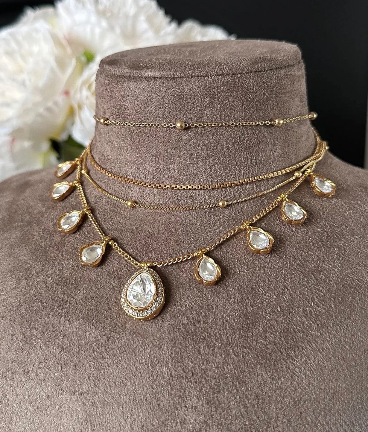 Maureen layered necklace set