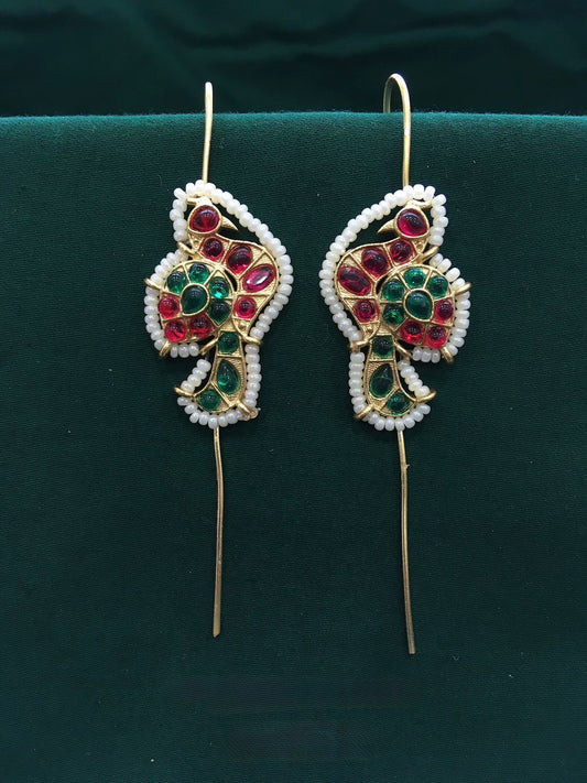 Peacock Cuff Earrings