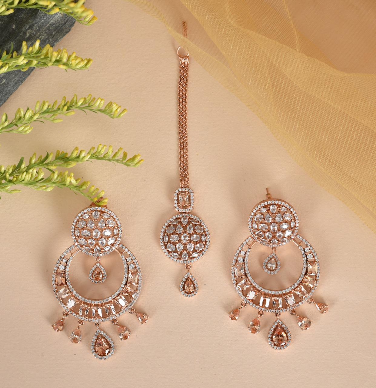 Shabnam Earrings and Tika Set