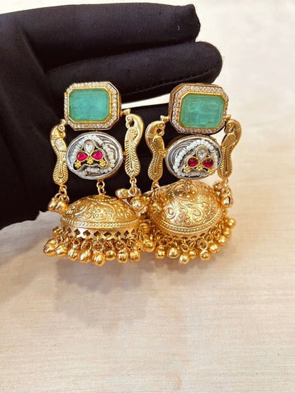 Fusion Jhumka Earrings