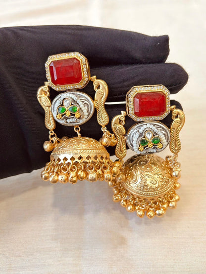 Fusion Jhumka Earrings