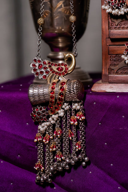 Peacock necklace set