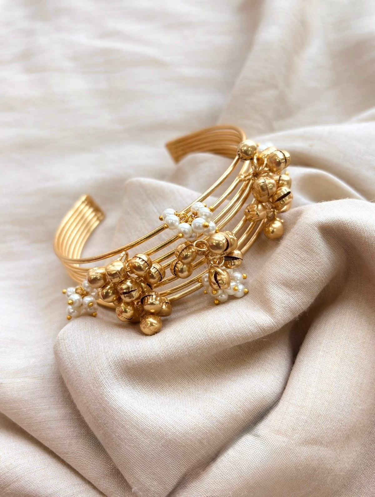 Ghunroo and Pearls Bracelet