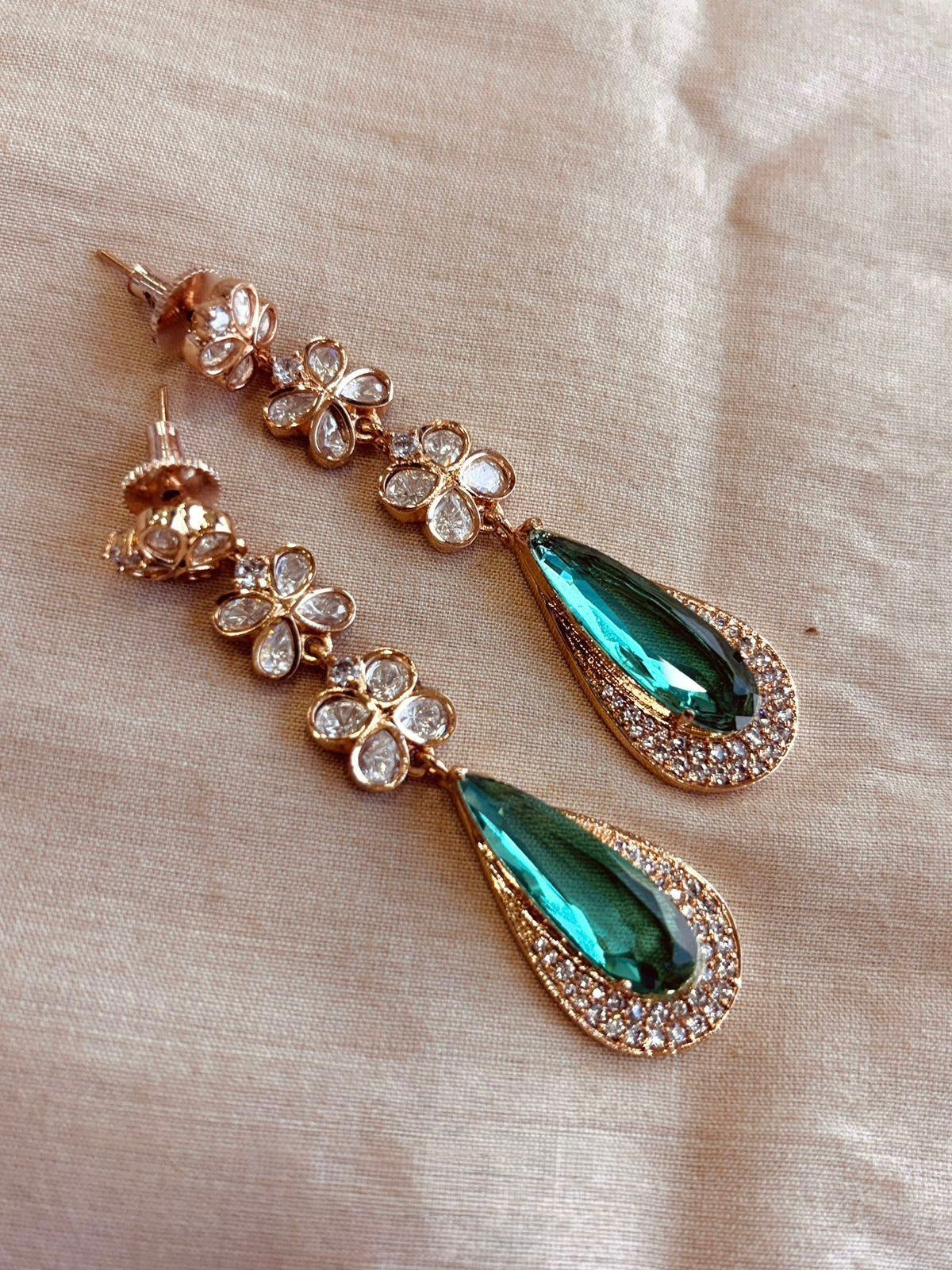 Scarlet Polki Earrings