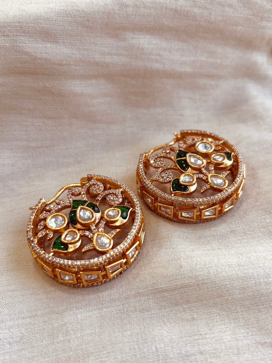 Roshni Polki Baali Earrings