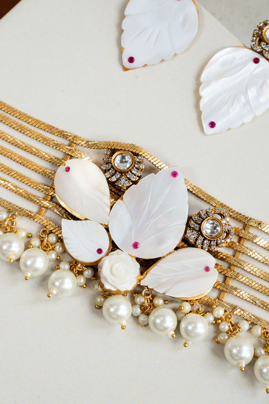 Rosa Choker Ser