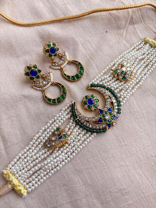 Jadau Kundan Choker Set