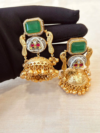 Fusion Jhumka Earrings