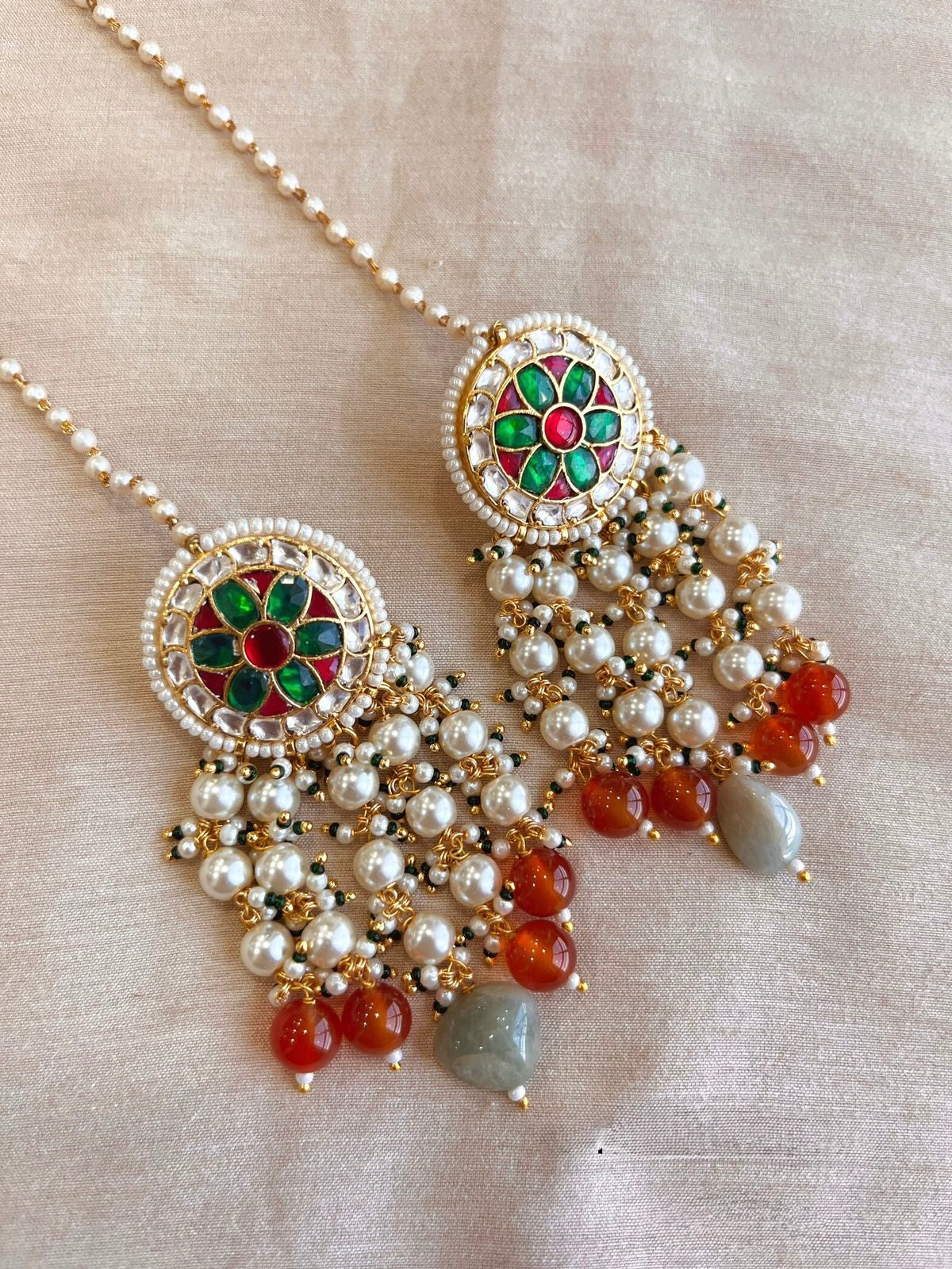 Monal Kundan Earrings