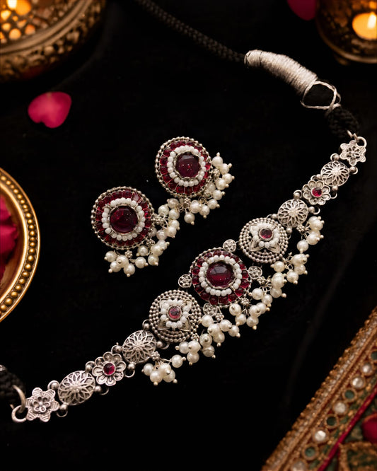 German silver choker set